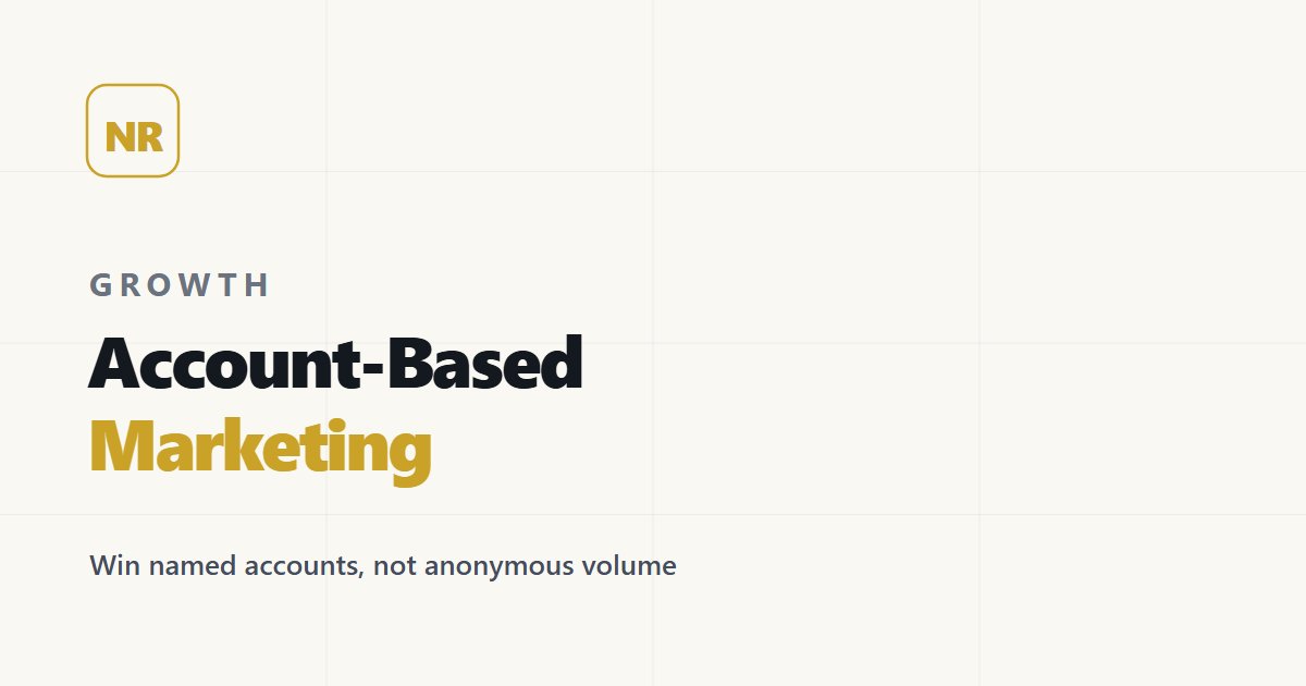 Account-Based Marketing: Un Playbook B2B Práctico