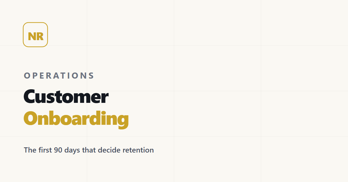 Customer Onboarding: Los Primeros 90 Días