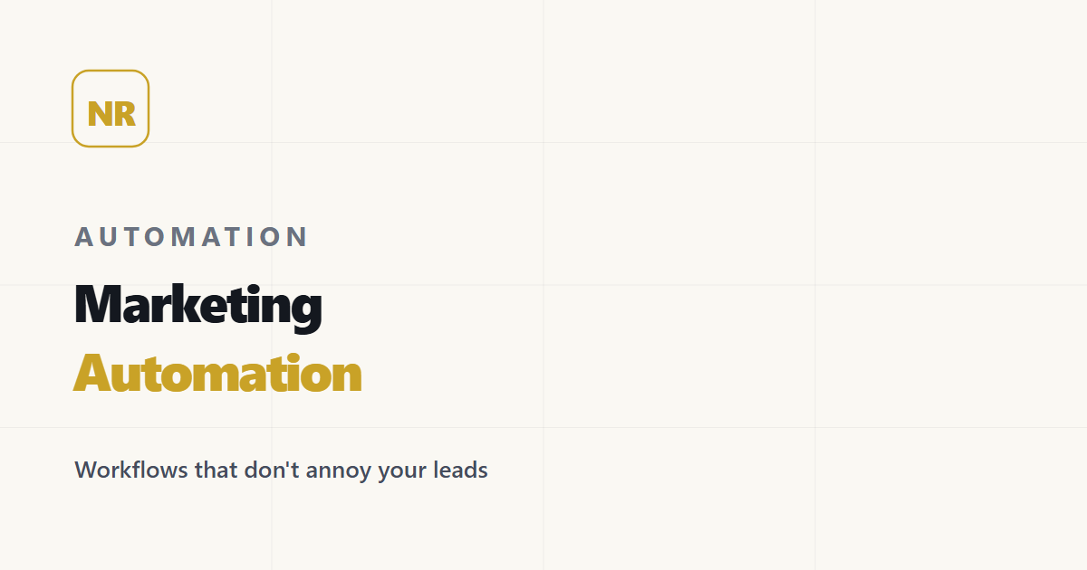 Marketing Automation: Workflows Que No Molestan a Tus Leads