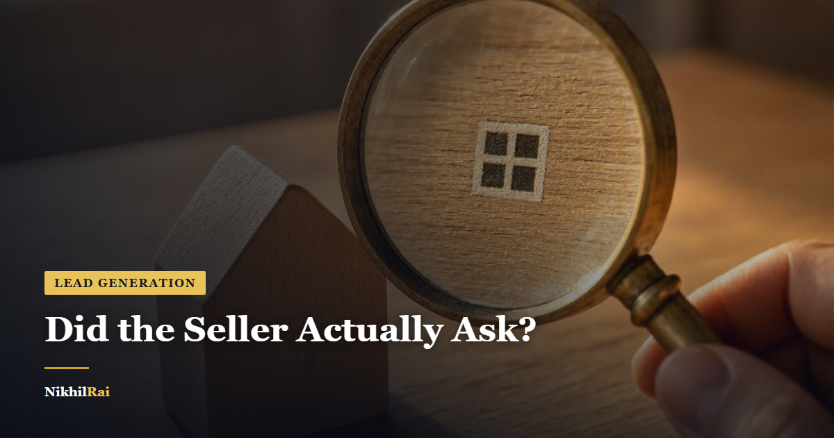 How to judge motivated seller lead quality cover image