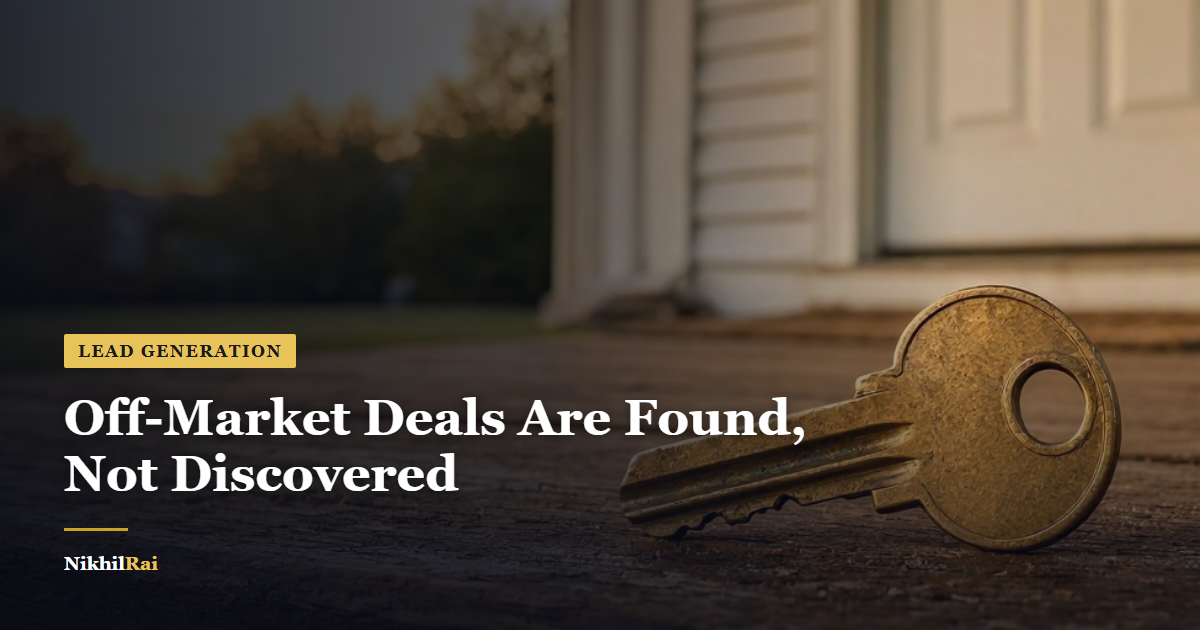 How Investors Find Off-Market Properties