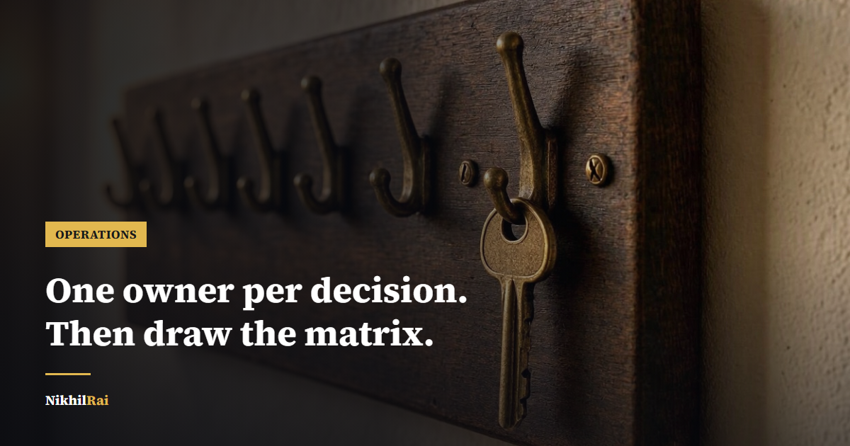 RACI Matrix for Small Teams: Example and Template cover image